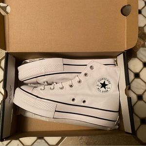 White Converse high tops brand new!